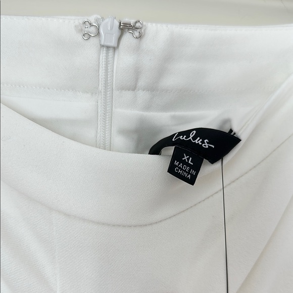 NWT Lulu's Elegant White Two-Piece Set - Picture 7 of 8